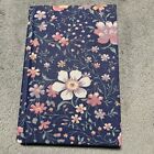 Vintage Anything Book Journal Blank/Unused Lined Floral Print Fabric Hard Cover