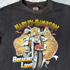 Vtg 90s Harley Davidson Breaking Loose T Shirt Adult XL Single Stitch