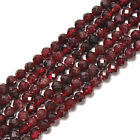 Natural Garnet Faceted Round Beads 2mm 3mm 4mm 5mm 15.5