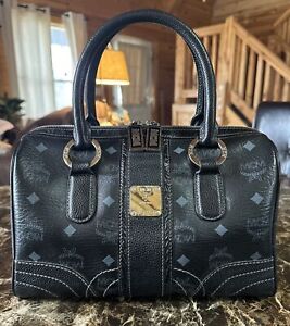 Authentic MCM Vintage Bag Size 10“  Speedy 25/Leather/Black