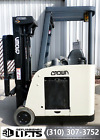 CROWN RC3020 Quad Mast Standup Electric Counterbalance Docker Forklifts LOW HOUR
