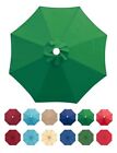 9ft Patio Umbrella Replacement Canopy,Outdoor Table 9ft-8ribs Forest Green