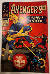 THE AVENGERS #35 1966 Roy Thomas Don Heck Marvel Comic Book Goliath (6.5) FINE+