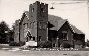 First Baptist Church, MILACA, Minnesota Real Photo Postcard - A. Pearson