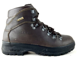 LL Bean Cresta GoreTex Waterproof Brown Leather Vibram Sole Hiking Boots Sz 6.5M