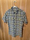 Rabbit Running Jogging Men Shirt Small Button Up Plaid Road Trail Top Light Used