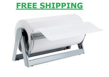 15'' Paper Cutter Dispenser for Butcher Gift Wrap and Kraft Roll Paper Metal
