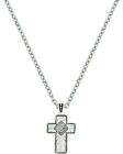 Montana Silversmiths Women's Banded Feathered Cross Necklace  Silver