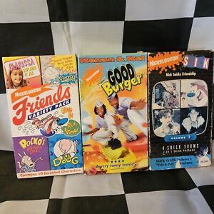 Nickelodeon VHS bundle Lot Of 3, Good Burger, Snick, Ren Stimpy, Pete And Pete