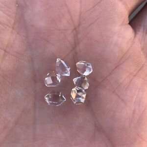 12 Pcs Herkimer diamond crystals 6 to 7 mm