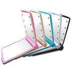 Makeup Cosmetic Folding Portable Compact Pocket Mirror with 8 LED Lights Lamps