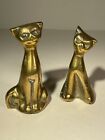 New ListingSet of 2 Vintage Solid Brass Siamese Cats MCM Figurines Miniature 2.5