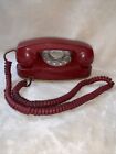 Vintage 70s Red Dial Telephone Western Electric Princess Phone