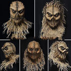 Halloween Scary Scarecrow Full Head Mask Coarse Jackstraw Cosplay Dress Party