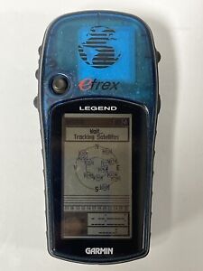 Garmin eTrex Legend H Blue Handheld LCD Waterproof Hiking GPS Navigator Tested