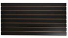 SSWBasics 4 ft x 2 ft Horizontal Black Slatwall Panels for Wall (24