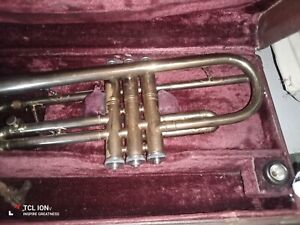 Old Trumpet And Case