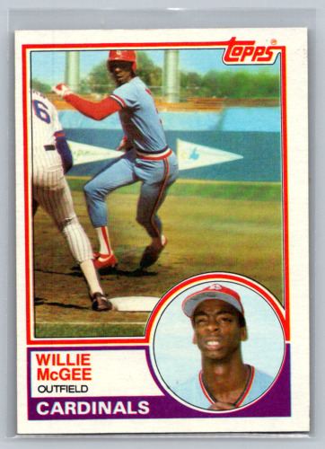 1983 Topps #49 Willie McGee RC Cardinals