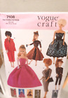 Vogue CRAFT  Pattern 7108 Vtg Fashions Barbie Retro 11.5