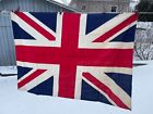 VINTAGE ORIGINAL NOS UNION JACK COTTEN LINEN FLAG BRITISH MADE UK ENGLAND