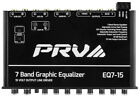 PRV EQ7-15 7-Band Car Audio 1/2 DIN Graphic Equalizer 15 Volts 6-Ch RCA Output