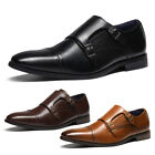 Men's Dress Loafer Shoes Monk Strap Slip On Mordern Shoes Wide Size 6.5-13