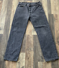 Vintage 80s Levi’s 501-0658 Black Denim Jeans USA Made Actual fit W32 L30