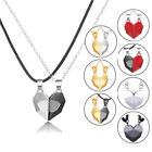 Magnetic Couple Necklace Half Heart Pendant For Lover Friends Gift Jewellery