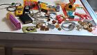 junk drawer lot vintage collectibles. Cars watches dice jewelry zippo buttons ke