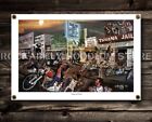Dave Mann Ed Roth Studios Tijuana Jailbreak 2' X 3' Biker Chopper Motorcycle