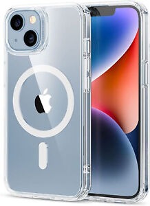 Magnetic Case For iPhone 15 14 13 12 11 Pro Max Slim Transparent Phone Case