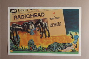 Radiohead Concert Tour Poster1997 San Fran The Warfield
