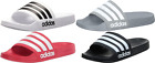 Adidas Men's Adilette Shower Slides 3 stripes Red, White, Grey, Navy, Black