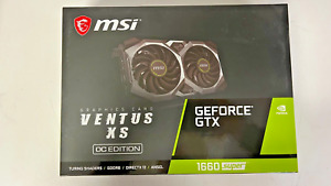New ListingMSI NVIDIA GeForce GTX 1660 Super VENTUS XS OC 6GB GDRR6 Graphics Card (GTX 1660