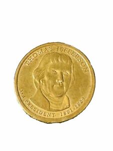 Thomas Jefferson 3rd President US One Dollar Coin 1801-1809
