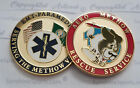 Fire EMS Challenge coin 1.75 new,  Aero Methow EMT Paramedic Rescue LAFD, FDNY