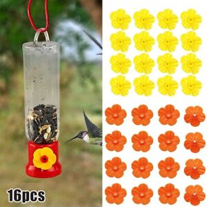 Revitalize Your Feeder with 16pcs Hummingbird Feeder Flower Replacements