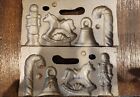 1994 John Wright Cast Iron Lollipop Cane Bell Rocking Horse Soldier Candy Mold