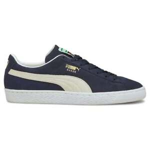 Puma Suede Classic Xxi Lace Up  Mens Blue Sneakers Casual Shoes 37491504
