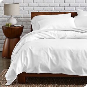 Bare Home Organic Cotton Percale Duvet Cover Set - 300 Thread Count