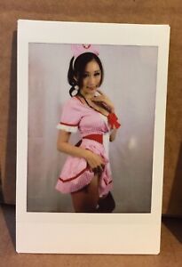 JULIA じゅりあ Sexy Pink Nurse's Outfit Original Cheki JAV Only One Made 1/1 HOT OMG