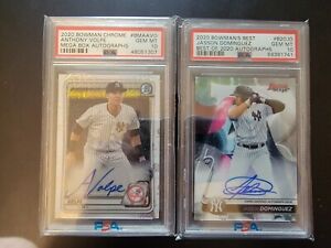 New ListingYankees Auto RC Pair: 2020 Bowman Chrome Anthony Volpe & BB 