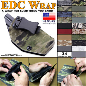 EDC Wrap - Cordura Fabric Wrap - Multiple Sizes  - (Multiple Patterns Available)
