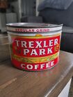 Very Clean Vintage Trexler Park Coffee Can, One Pound Tin