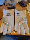 1 pr Guard-Line Heat Barrier Leather Gloves Made w/Kevlar 65MALFWL Large Welding