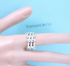 Tiffany & Co 18k Yellow Gold Sterling Silver Collapsible Gate Link Ring Size 6.5