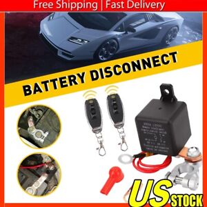 Remote Control 12V Car Battery Cut Isolator Disconnect Off Switch Master Kill
