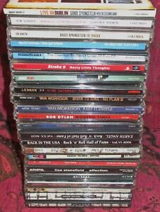 NICE LOT OF 22 CDs-ALL ROCK AND ROCK GENRE-DYLAN-SPRINGSTEEN-YOUNG-WATERS-MORE