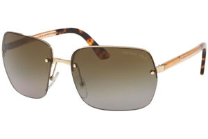 Authentic PRADA PR 63VS-ZVN6E1 Sunglasses Pale Gold/Brown Gradient *NEW* 62 mm