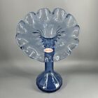 Vintage Icy Blue Jack in the Pulpit Art Glass Vase Hand Blown Made in Italy